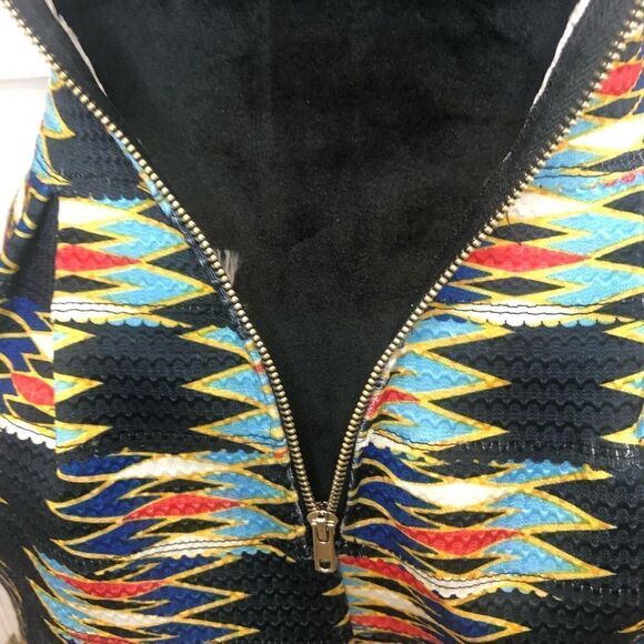 Luxxel strapless geometric design mini cocktail party dress, size small - Picture 9 of 10